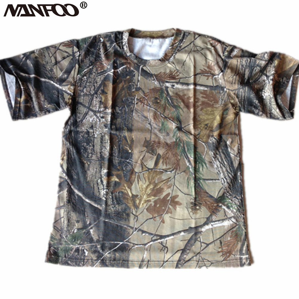 Outdoor Hunting T Shirts - Camiseta masculina de verão de manga