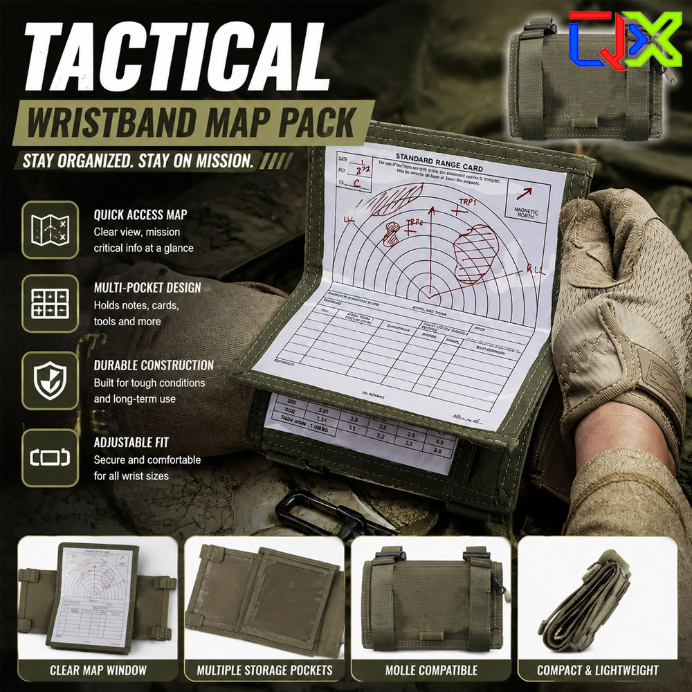 Outdoor Hunting Maps - Bolsa Tática de Pulso QX para