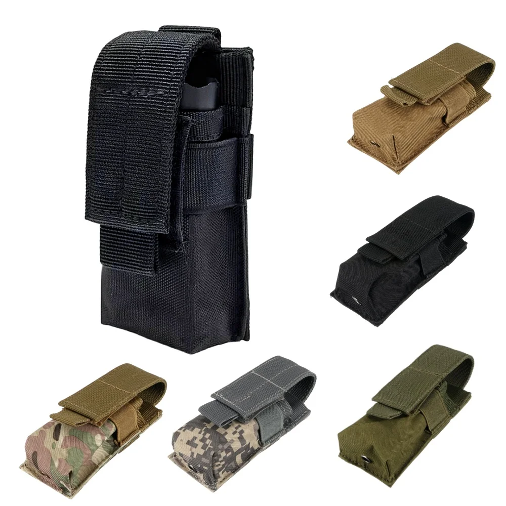 Outdoor Hunting Magazines - Molle tático m5 lanterna bolsa 9mm