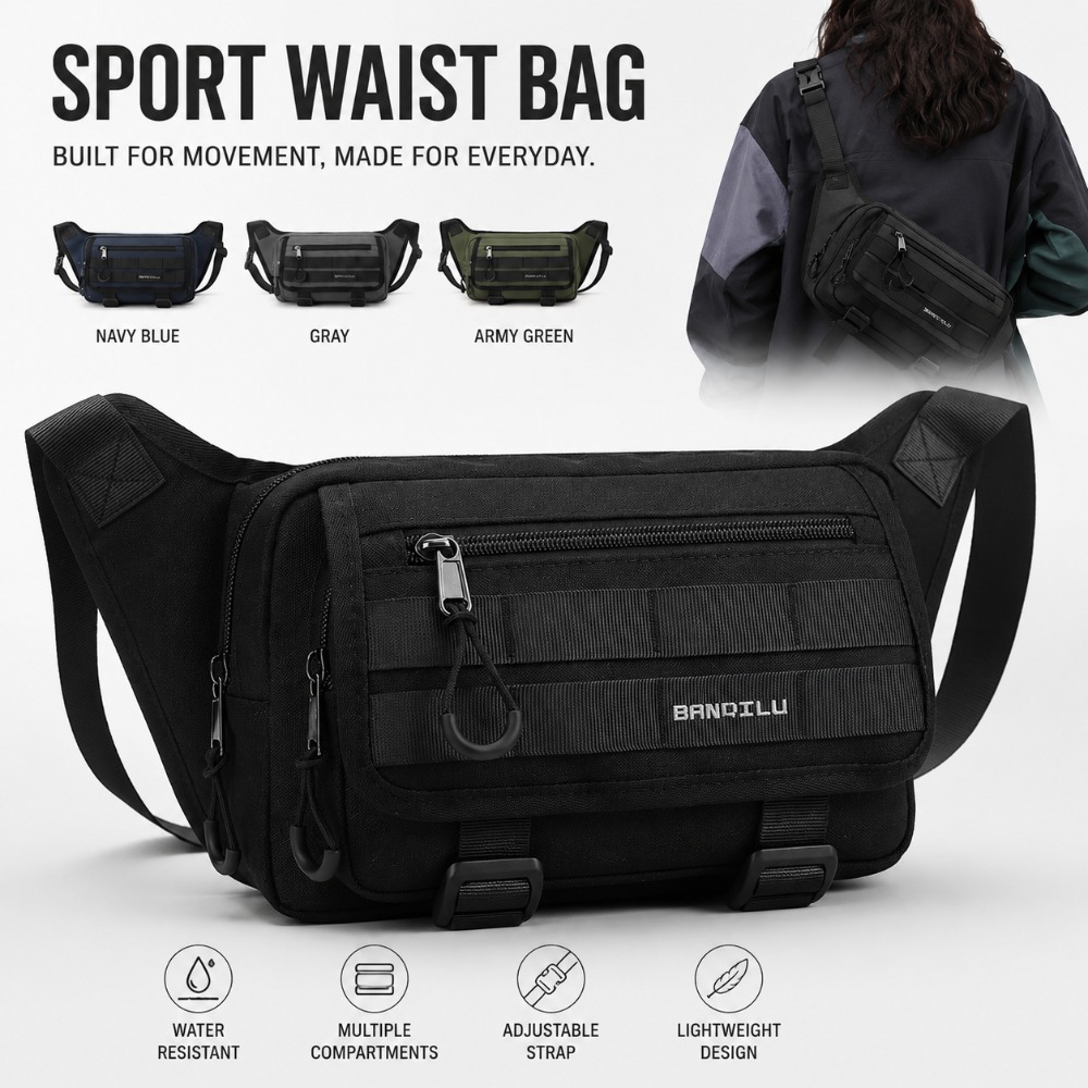 Outdoor Hunting Bag - Mochila de Cintura Masculina para Esportes