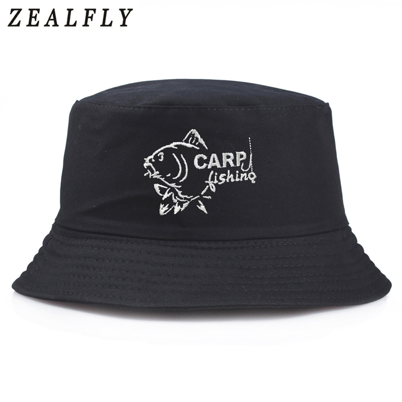 Hunting Outdoor Logos - Carpa logotipo bordado balde chapéu masculino
