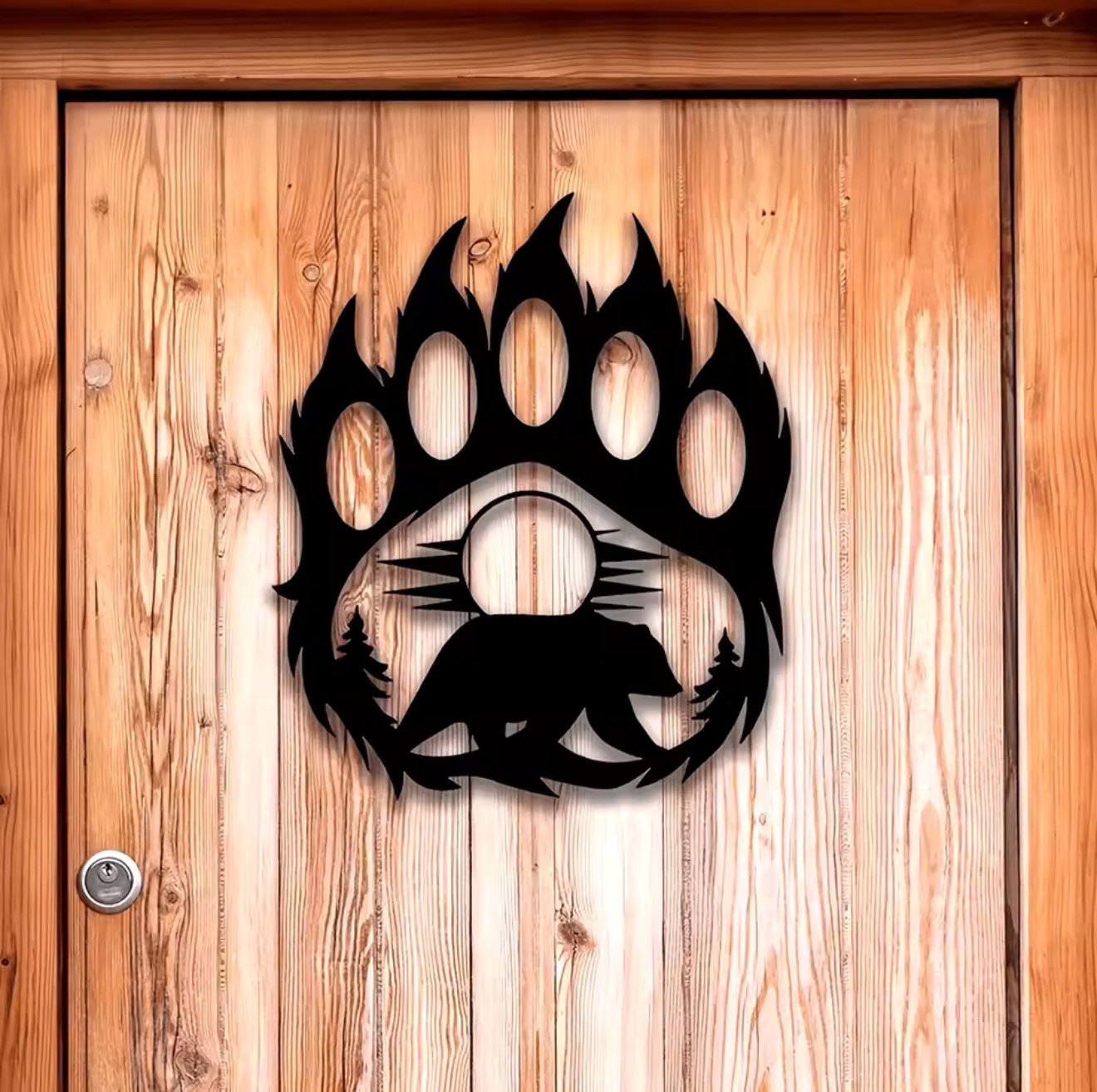 Hunting Outdoor Decor - Arte de Parede Rústica em Metal