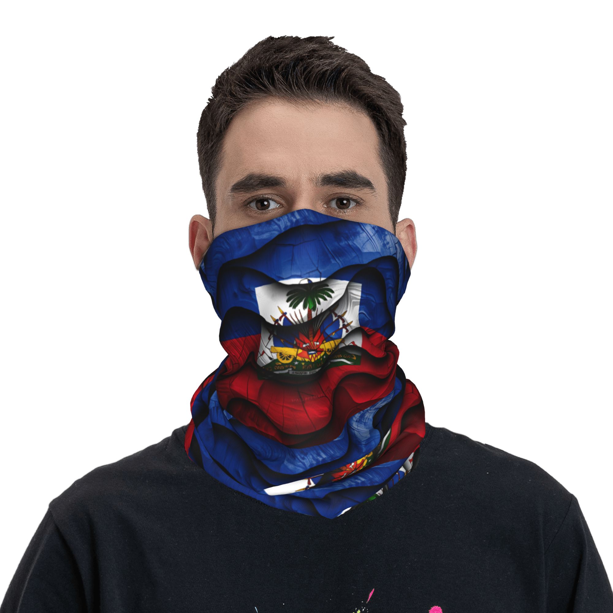 Balaclava com bandeira do Hait - Outdoor Hunting Prints avaliação e preço