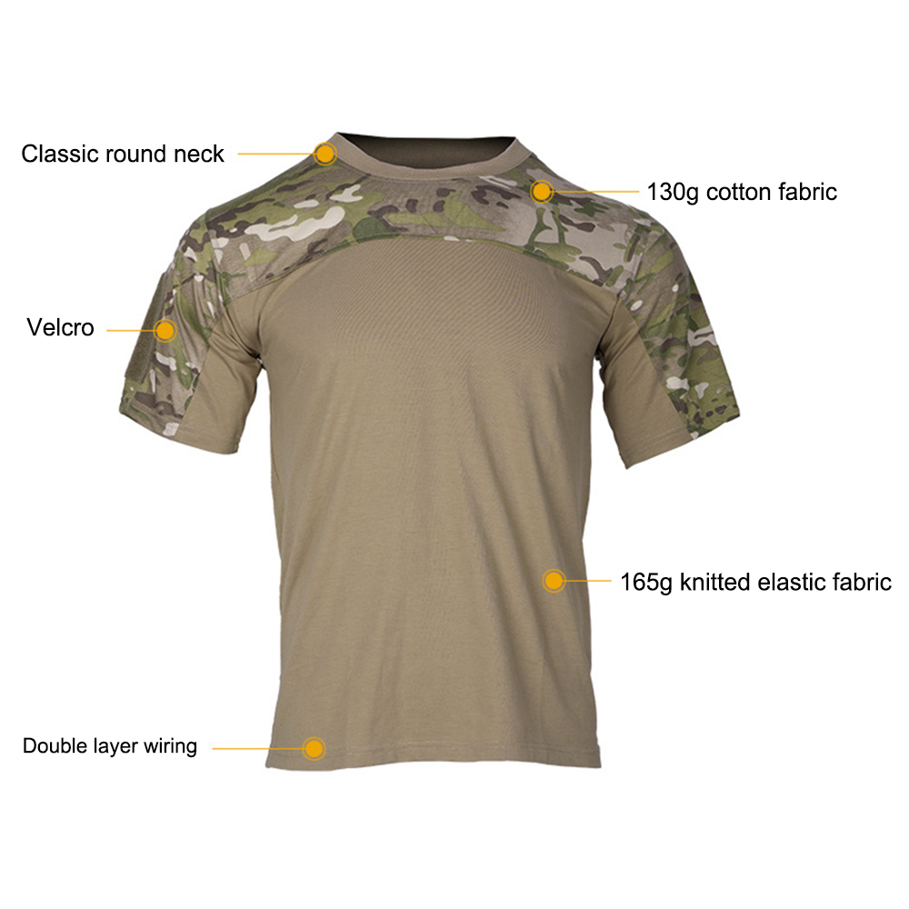 Camo respirável camiseta mascu - Outdoor Hunting T Shirts avaliação e preço