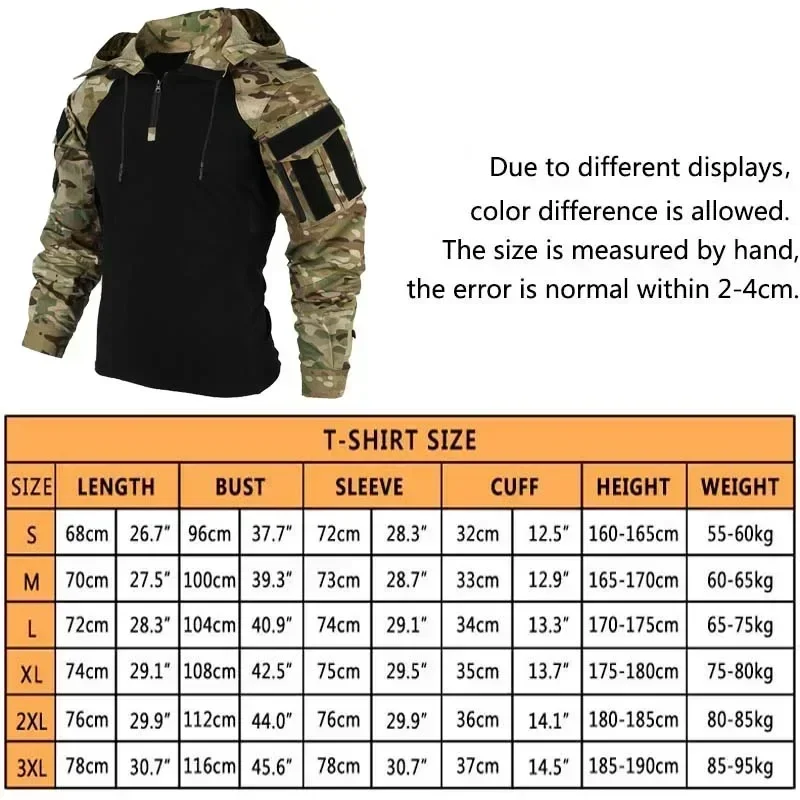 Camisetas masculinas 1/4 zip c - Outdoor Hunting T Shirts avaliação e preço