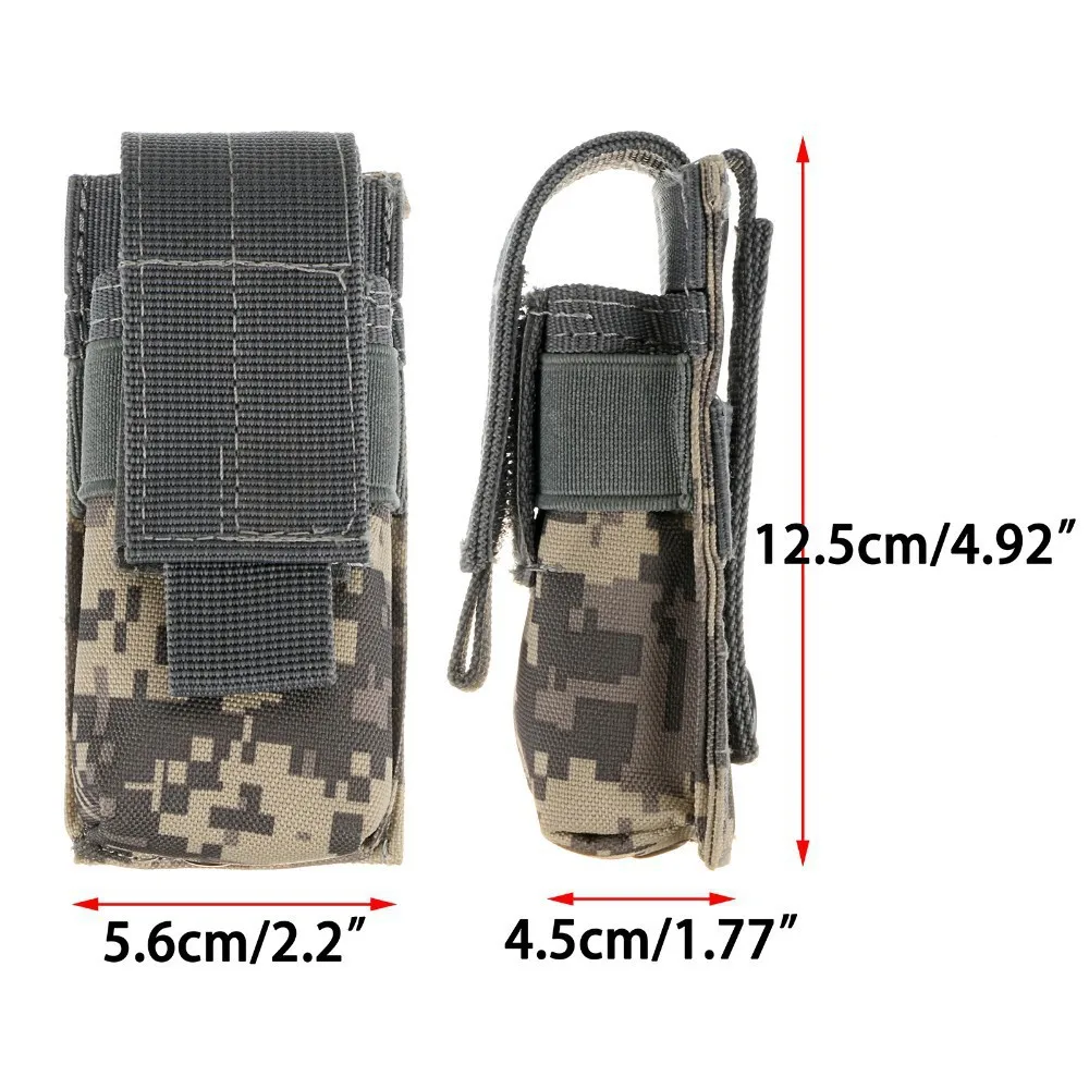 Molle tático m5 lanterna bolsa - Outdoor Hunting Magazines avaliação e preço