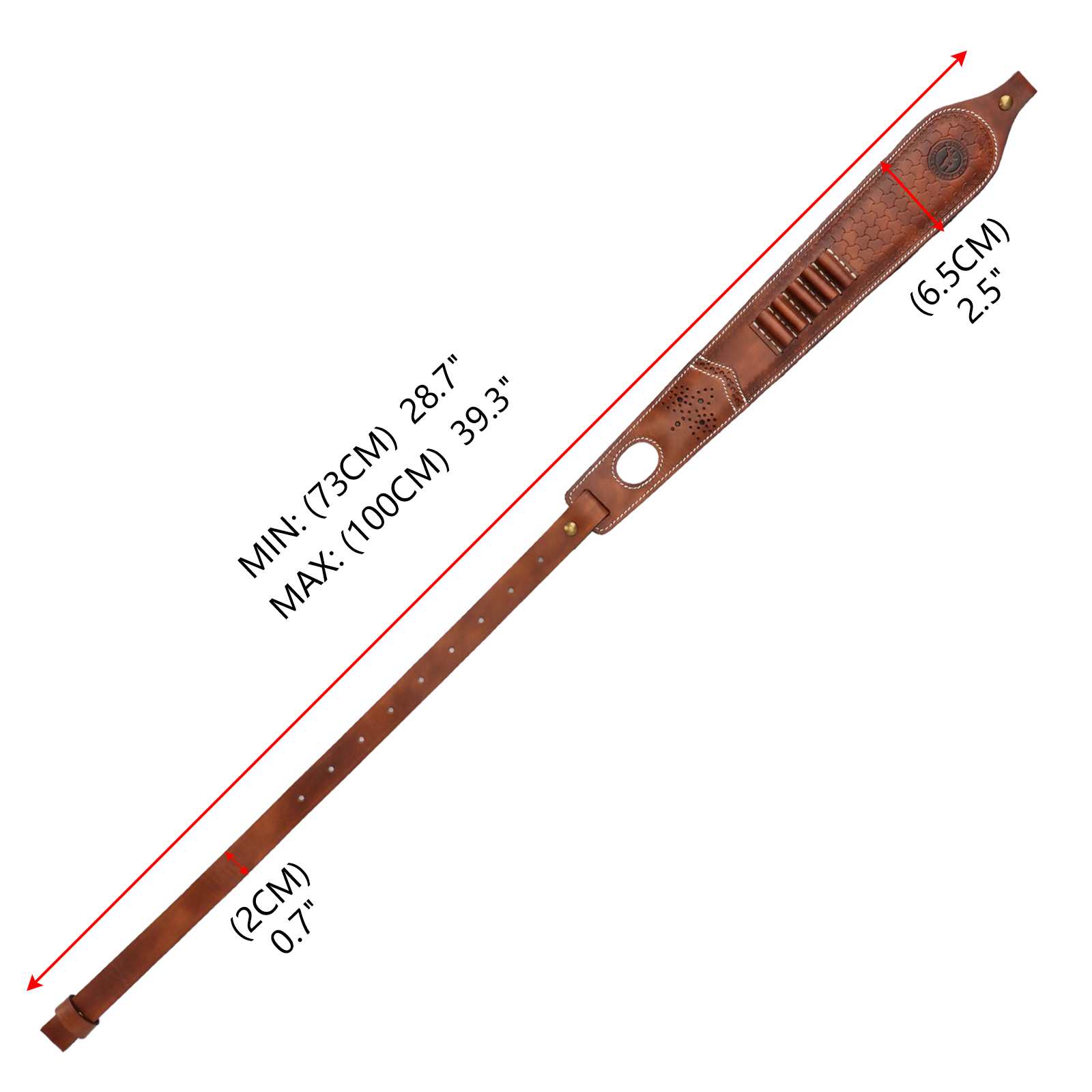 Tourbon-Sling Rifle de Couro,  - Rifle Sling Swivel avaliação e preço