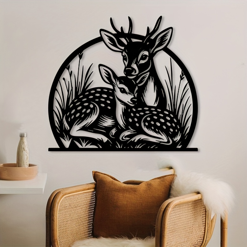 Escultura de Parede de Cervo e - Hunting Outdoor Decor avaliação e preço