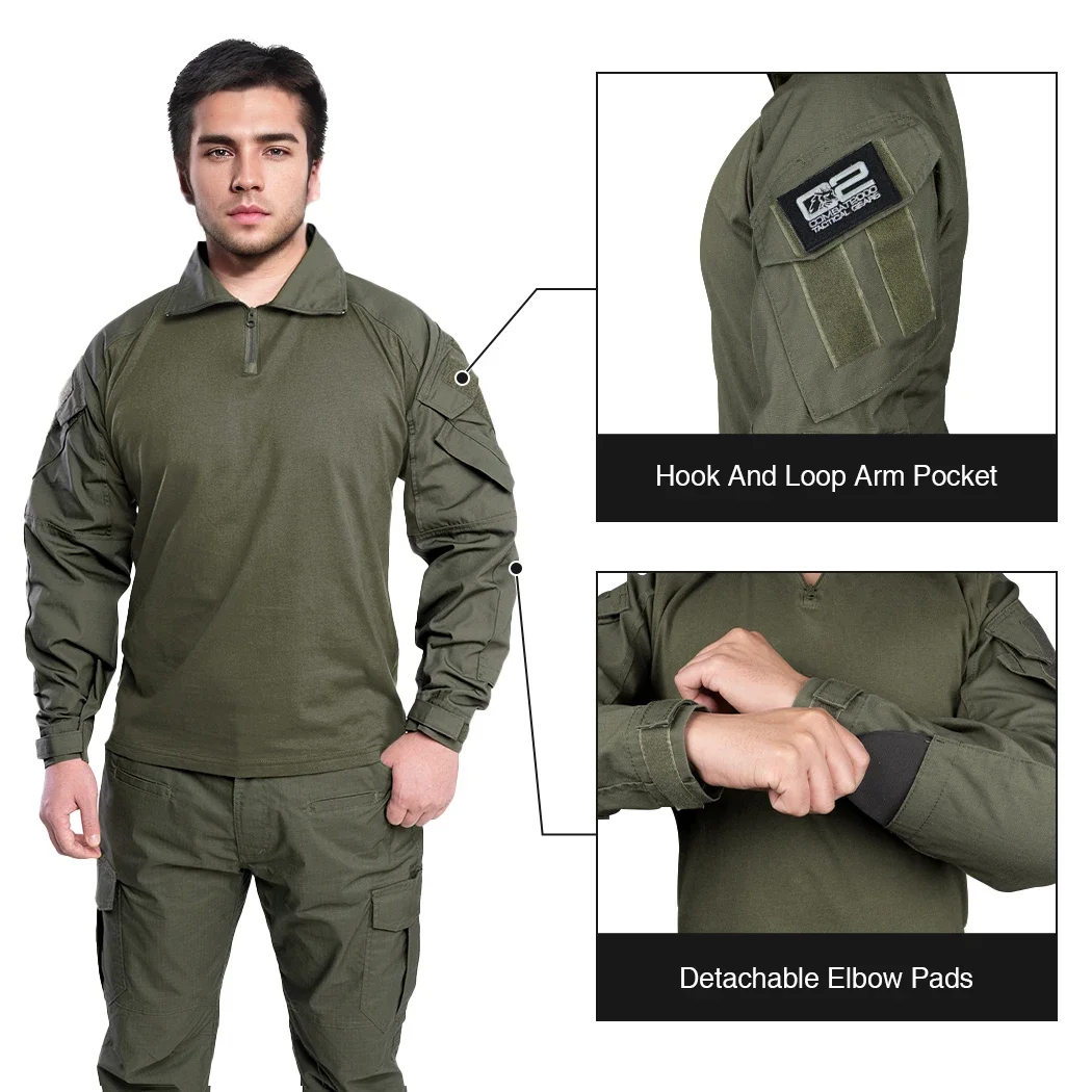 Camisas táticas g3 camisas de  - Outdoor Hunting T Shirts avaliação e preço